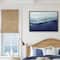 Stupell Industries Abstract Ocean Waves Blue Stormy Sky in Black Frame Wall Art